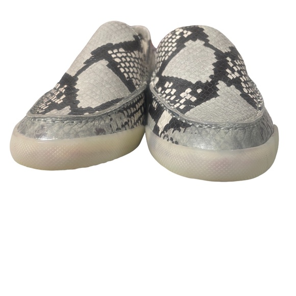 FRYE NEW Natural Snake Melanie Skimmer Black‎ Ivory 7 (see measurements) - Picture 3 of 7